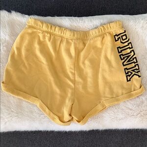 PINK Victoria's Secret Athletic Yellow Shorts